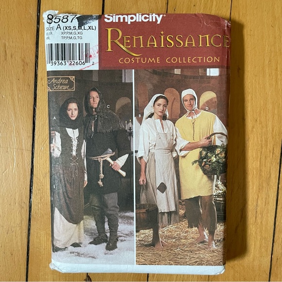 Three costume patterns all new not used. Simplicity 8587 and 5974 McCalls 3286, - Picture 4 of 7